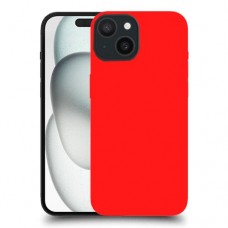 אדום כיסוי מגן סליקון מעוצב ל Apple iPhone 15 סקרין מובייל