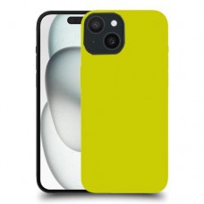 צהוב כיסוי מגן סליקון מעוצב ל Apple iPhone 15 סקרין מובייל
