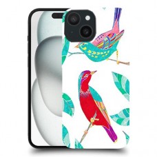 ציפורים צבעוניות כיסוי מגן סליקון מעוצב ל Apple iPhone 15 סקרין מובייל