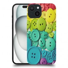 כפתורים צבעוניים כיסוי מגן סליקון מעוצב ל Apple iPhone 15 סקרין מובייל
