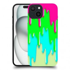 צבעי זרימה כיסוי מגן סליקון מעוצב ל Apple iPhone 15 סקרין מובייל