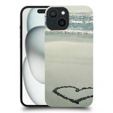 לב על החוף כיסוי מגן סליקון מעוצב ל Apple iPhone 15 סקרין מובייל