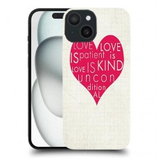 אהבה היא אדיבה כיסוי מגן סליקון מעוצב ל Apple iPhone 15 סקרין מובייל