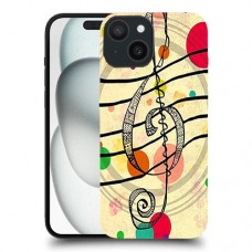 מוסיקה היא החיים שלי כיסוי מגן סליקון מעוצב ל Apple iPhone 15 סקרין מובייל
