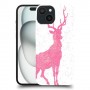 דיר ורוד כיסוי מגן סליקון מעוצב ל Apple iPhone 15 סקרין מובייל