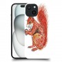 Squirell עשיר כיסוי מגן סליקון מעוצב ל Apple iPhone 15 סקרין מובייל