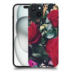ורדים, ורדים כיסוי מגן סליקון מעוצב ל Apple iPhone 15 סקרין מובייל