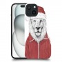 סנטה אריה כיסוי מגן סליקון מעוצב ל Apple iPhone 15 סקרין מובייל