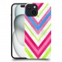 צבעים פסים כיסוי מגן סליקון מעוצב ל Apple iPhone 15 סקרין מובייל