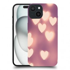 לבבות מעורפלים בחום כיסוי מגן סליקון מעוצב ל Apple iPhone 15 סקרין מובייל