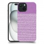 נקודות לבנות בסגול כיסוי מגן סליקון מעוצב ל Apple iPhone 15 סקרין מובייל