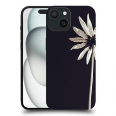 פרח לבן כיסוי מגן סליקון מעוצב ל Apple iPhone 15 סקרין מובייל