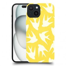 חיי ציפורים צהובים כיסוי מגן סליקון מעוצב ל Apple iPhone 15 סקרין מובייל