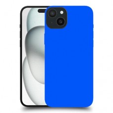 כחול כיסוי מגן סליקון מעוצב ל Apple iPhone 15 Plus סקרין מובייל
