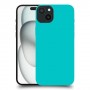טורקיז כיסוי מגן סליקון מעוצב ל Apple iPhone 15 Plus סקרין מובייל