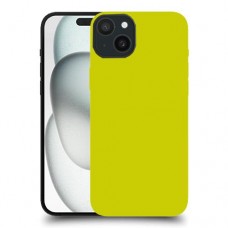 צהוב כיסוי מגן סליקון מעוצב ל Apple iPhone 15 Plus סקרין מובייל