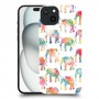 אלפנטים צבעוניים כיסוי מגן סליקון מעוצב ל Apple iPhone 15 Plus סקרין מובייל