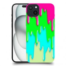 צבעי זרימה כיסוי מגן סליקון מעוצב ל Apple iPhone 15 Plus סקרין מובייל