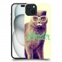 חתול היפסטר כיסוי מגן סליקון מעוצב ל Apple iPhone 15 Plus סקרין מובייל