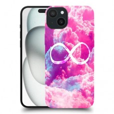 אינסופי ורוד כיסוי מגן סליקון מעוצב ל Apple iPhone 15 Plus סקרין מובייל
