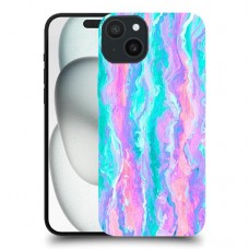 לילך וטורקיז כיסוי מגן סליקון מעוצב ל Apple iPhone 15 Plus סקרין מובייל
