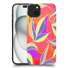 עלים מרופדים כיסוי מגן סליקון מעוצב ל Apple iPhone 15 Plus סקרין מובייל