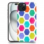 ניאון חלת דבש כיסוי מגן סליקון מעוצב ל Apple iPhone 15 Plus סקרין מובייל