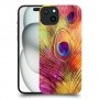 נוצת טווס כיסוי מגן סליקון מעוצב ל Apple iPhone 15 Plus סקרין מובייל
