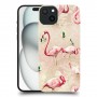 פלמינגו ורוד כיסוי מגן סליקון מעוצב ל Apple iPhone 15 Plus סקרין מובייל