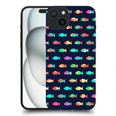 קשת בדגים כיסוי מגן סליקון מעוצב ל Apple iPhone 15 Plus סקרין מובייל