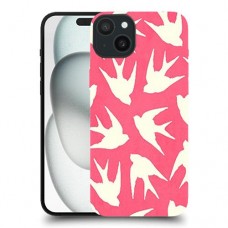 חיי ציפורים אדומים כיסוי מגן סליקון מעוצב ל Apple iPhone 15 Plus סקרין מובייל