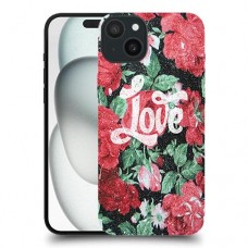 אהבת ורדים כיסוי מגן סליקון מעוצב ל Apple iPhone 15 Plus סקרין מובייל