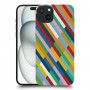חיים פסים כיסוי מגן סליקון מעוצב ל Apple iPhone 15 Plus סקרין מובייל