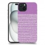 נקודות לבנות בסגול כיסוי מגן סליקון מעוצב ל Apple iPhone 15 Plus סקרין מובייל
