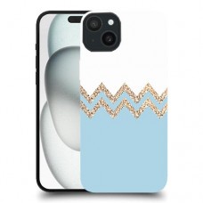 לבן כחול כיסוי מגן סליקון מעוצב ל Apple iPhone 15 Plus סקרין מובייל