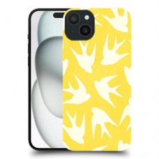 חיי ציפורים צהובים כיסוי מגן סליקון מעוצב ל Apple iPhone 15 Plus סקרין מובייל
