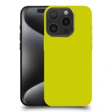 צהוב כיסוי מגן סליקון מעוצב ל Apple iPhone 15 Pro סקרין מובייל