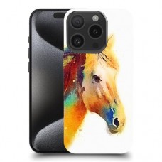סוס אקוורל כיסוי מגן סליקון מעוצב ל Apple iPhone 15 Pro סקרין מובייל