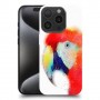 תוכי אקוורל כיסוי מגן סליקון מעוצב ל Apple iPhone 15 Pro סקרין מובייל