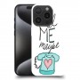 תתקשר אלי אולי כיסוי מגן סליקון מעוצב ל Apple iPhone 15 Pro סקרין מובייל