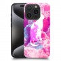 חתול בעננים ורודים כיסוי מגן סליקון מעוצב ל Apple iPhone 15 Pro סקרין מובייל