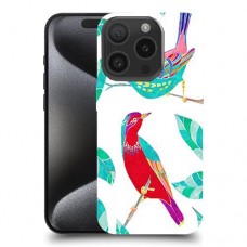 ציפורים צבעוניות כיסוי מגן סליקון מעוצב ל Apple iPhone 15 Pro סקרין מובייל