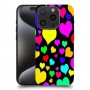 לבבות צבעוניים כיסוי מגן סליקון מעוצב ל Apple iPhone 15 Pro סקרין מובייל