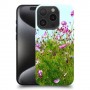 פרחים בשדה כיסוי מגן סליקון מעוצב ל Apple iPhone 15 Pro סקרין מובייל