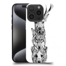 חיות הבר של יער כיסוי מגן סליקון מעוצב ל Apple iPhone 15 Pro סקרין מובייל