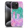אלפנט ירוק בסגול כיסוי מגן סליקון מעוצב ל Apple iPhone 15 Pro סקרין מובייל