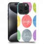 אהבה צחוק חיים כיסוי מגן סליקון מעוצב ל Apple iPhone 15 Pro סקרין מובייל