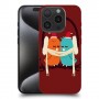 זוג יונים כיסוי מגן סליקון מעוצב ל Apple iPhone 15 Pro סקרין מובייל