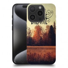 תאווה לנשום כיסוי מגן סליקון מעוצב ל Apple iPhone 15 Pro סקרין מובייל