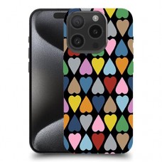 לבבות קשת פסיפס כיסוי מגן סליקון מעוצב ל Apple iPhone 15 Pro סקרין מובייל